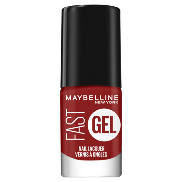 Maybelline Fast Gel Nail Lacquer Rebel Red 12 Long-Lasting Nail Polish 7ml