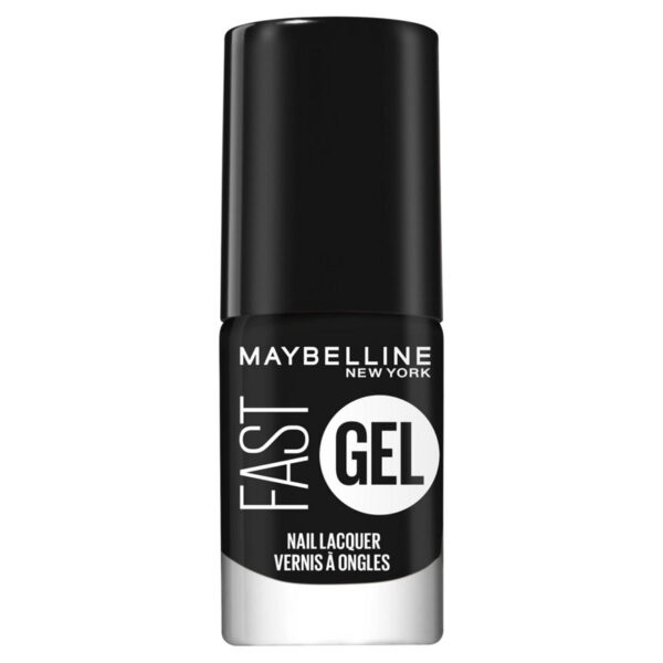 Maybelline Fast Gel Nail Lacquer Blackout 17 Long-Lasting Nail Polish 7ml