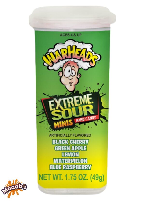 Warheads Extreme Sour Hard Candy Minis -49g