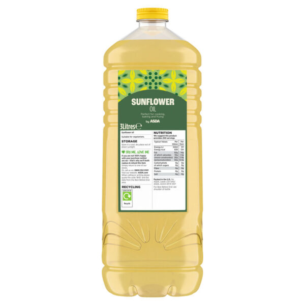 ASDA Sunflower Oil 3 Litres