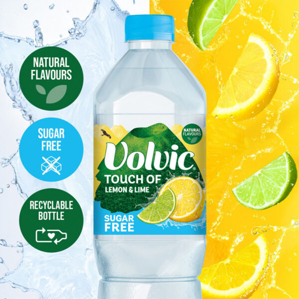 Volvic Touch of Fruit Sugar Free Lemon & Lime Flavoured Water - Image 2