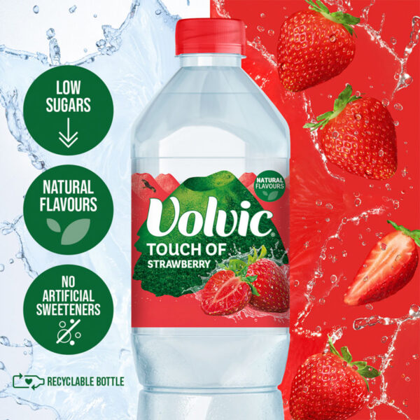 Volvic Touch of Fruit Strawberry Flavoured Water - Image 2