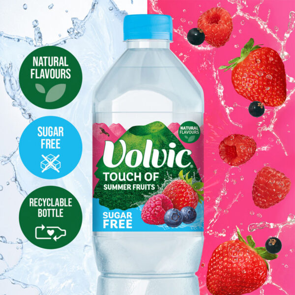 Volvic Touch of Fruit Sugar Free Summer Fruits Flavoured Water - Image 2