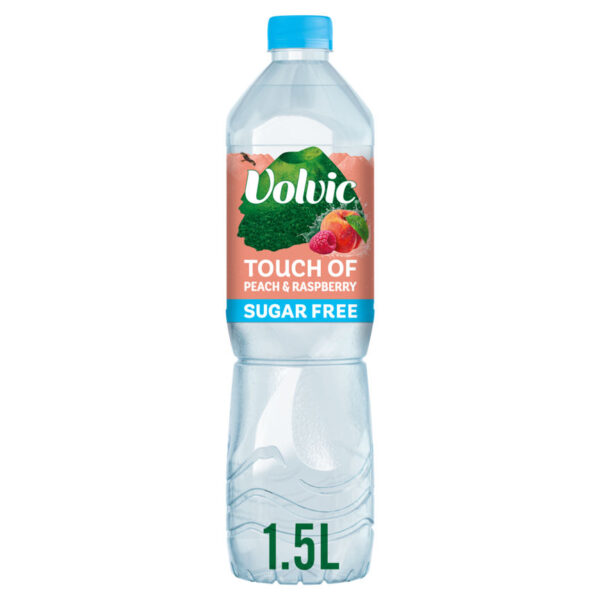 Volvic Touch of Fruit Sugar Free Peach & Raspberry Natural Flavoured Water