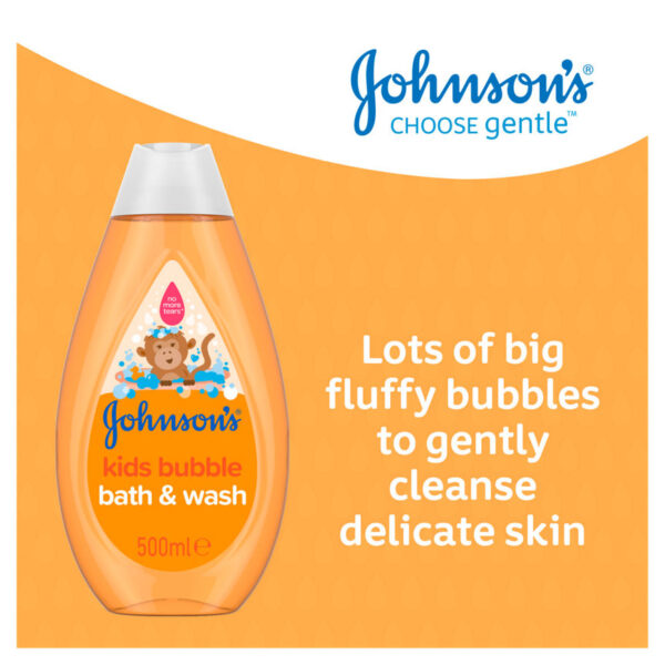 Johnson's Kids Bubble Bath and Wash 500ml - Image 2