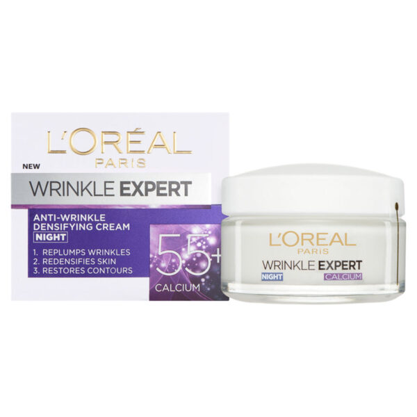 L'Oreal Paris Wrinkle Expert 55+ Calcium Night Cream - Image 2