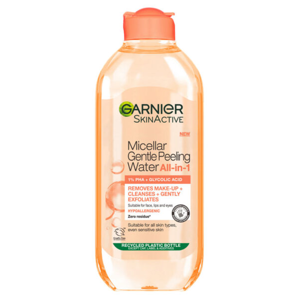 Garnier Micellar Gentle Peeling Water All-in-1 1% PHA & Glycolic Acid 400ml