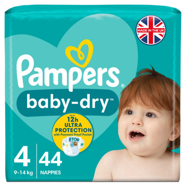 Pampers Baby-Dry Size 4 Nappies Essential Pack