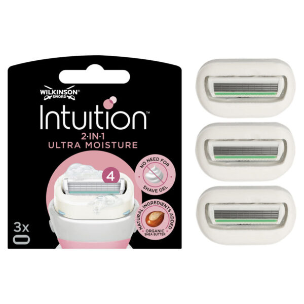 Wilkinson Sword Intuition Ultra Moisture Women's Razor Blades x3