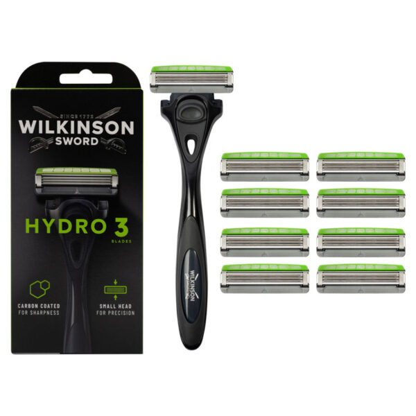 Wilkinson Sword Hydro 3 Men's Razor with x 9 Blade Refills