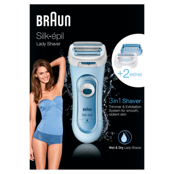 Braun Silk-épil Lady Shaver 5-160 3-in-1 Wet & Dry Electric Shaver