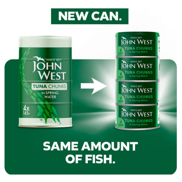 John West Tuna Chunks in Spring Water 125g - Image 2