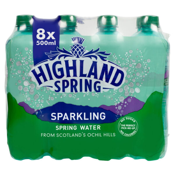 Highland Spring Sparkling Spring Water 8 x 500ml - Image 2