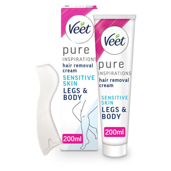 Veet Pure Hair Removal Cream Body & Legs for Sensitive Skin 200ml