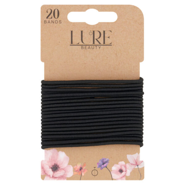 Lure Beauty 20 Thin Snagfree Bands Black