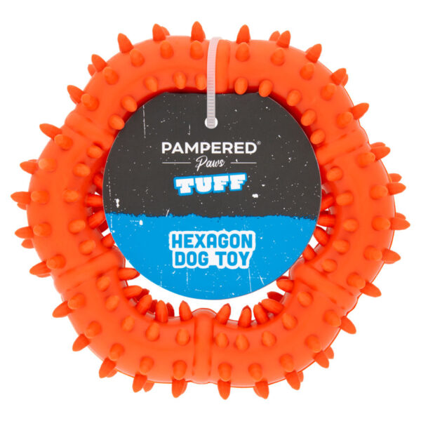 Pampered Paws Tuff Hexagon Dog Toy