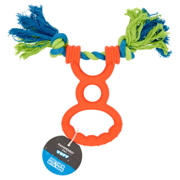 Pampered Paws Tuff Dog Chew with Rope