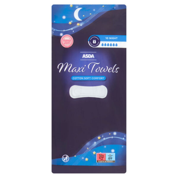 ASDA 10 Night Maxi Towels