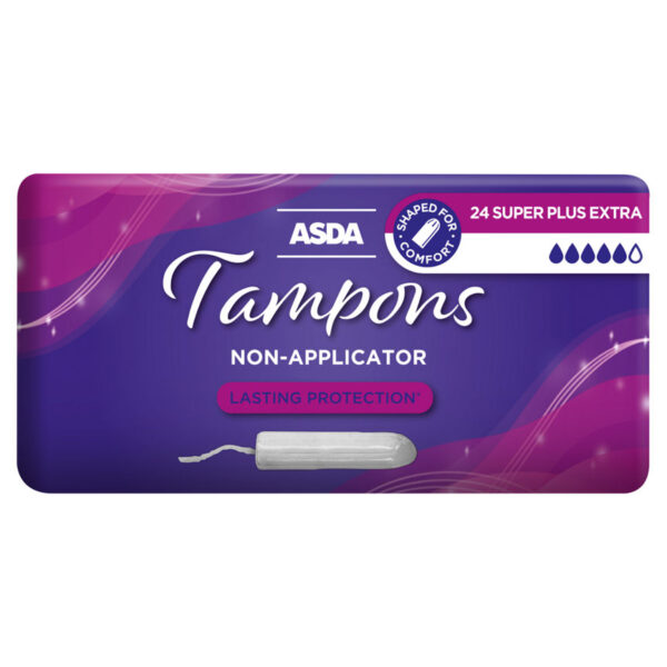 ASDA Super+ Non-Applicator Tampons