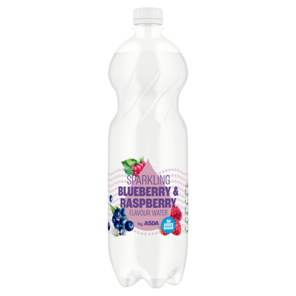 ASDA Sparkling Blueberry & Raspberry Flavour Water 1 Litre