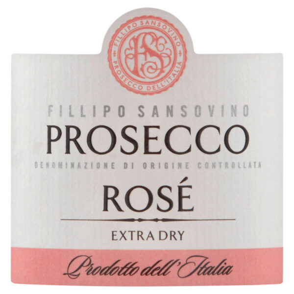 Fillipo Sansovino Prosecco Rosé Miniature - Image 2