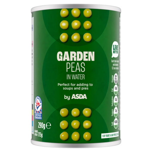 ASDA Garden Peas in Water 290g