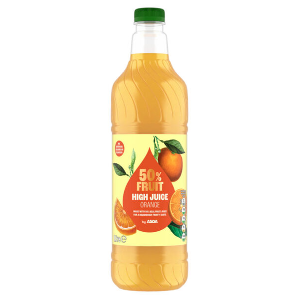 ASDA 50% Fruit High Juice Orange 1Litre