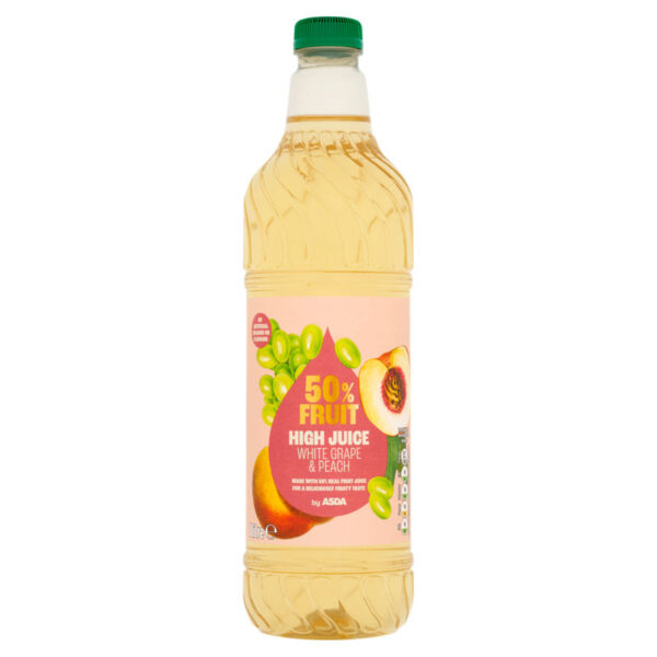 ASDA 50% Fruit High Juice White Grape & Peach 1 Litre