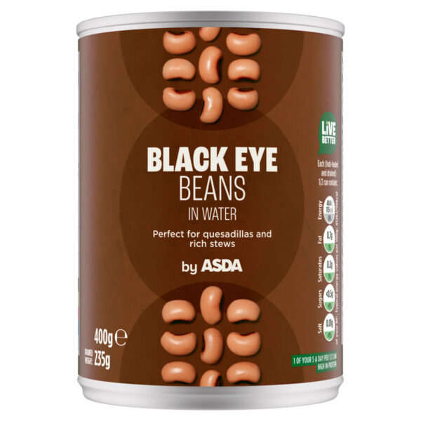 ASDA Black Eye Beans in Water 400g