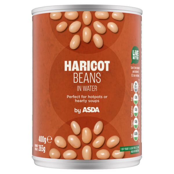 ASDA Haricot Beans in Water 400g