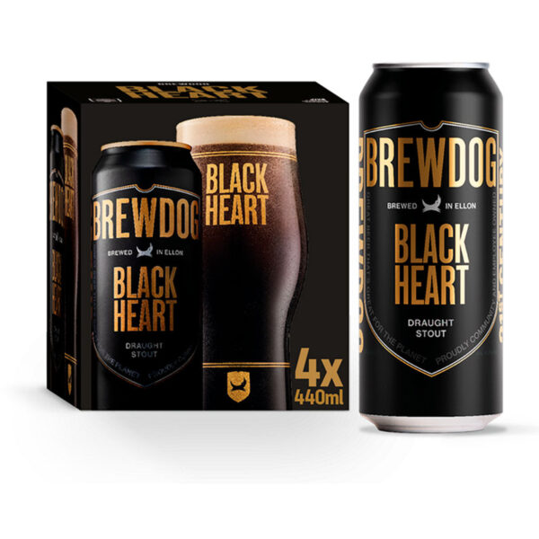 BrewDog Black Heart Draught Stout 4 x 440ml