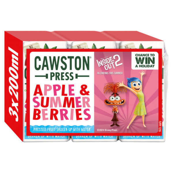 Cawston Press Apple and Summer Berries Fruit Water 3 x 200ml