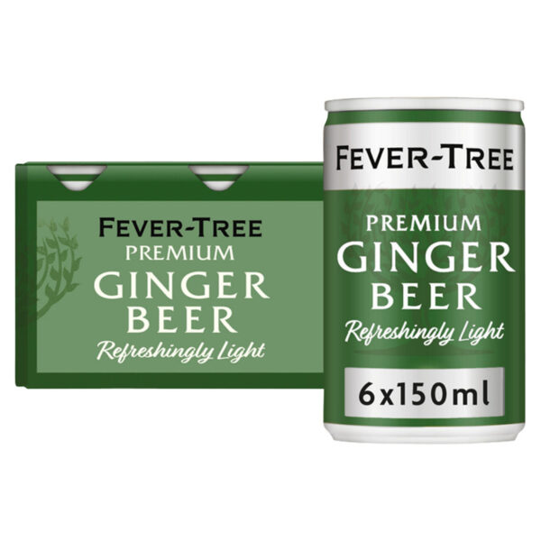 Fever-Tree Premium Refreshingly Light Ginger Beer 6 x 150ml