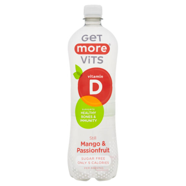 Get More Vits Vitamin D Still Mango & Passionfruit 1 Litre