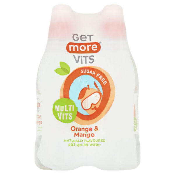 Get More Vits Orange & Mango Sugar Free Multivits Still Spring Water Bottles