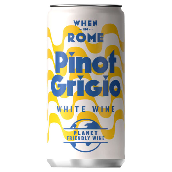 When in Rome Premium Italian White Wine Can Pinot Grigio 187ml