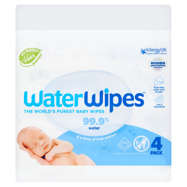 WaterWipes Sensitive Newborn Biodegradable Wipes