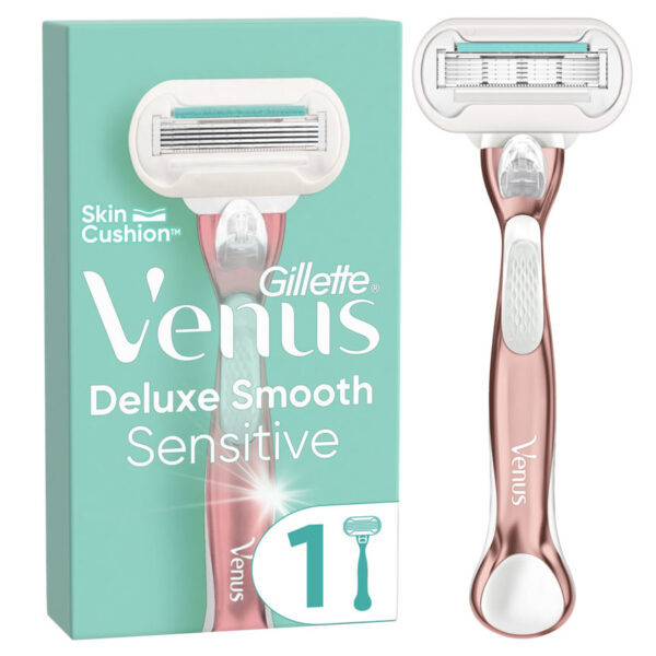 Venus Deluxe Smooth Sensitive RoseGold Razor - 1 Blade