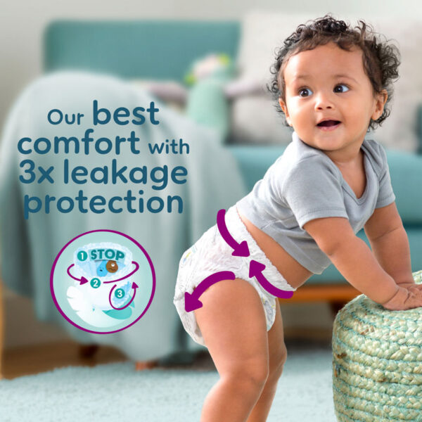 Pampers Premium Protection Nappy Pants Size 4, 30 Nappies, 9kg - 15kg, Essential Pack - Image 2