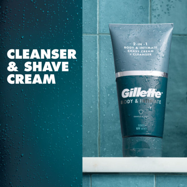 Gillette Intimate Pubic Shave Cream and Cleanser (150 ml) - Image 2