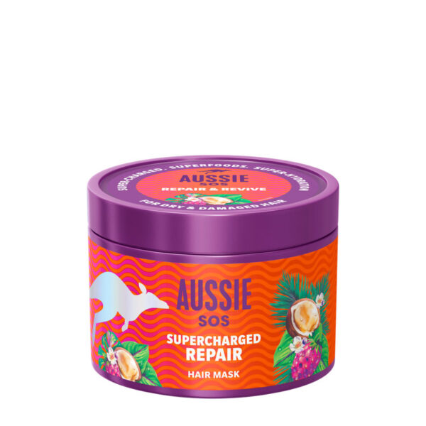 Aussie SOS Supercharged Repair Hair Mask for Extremely Dry, Stressed and Damaged Hair