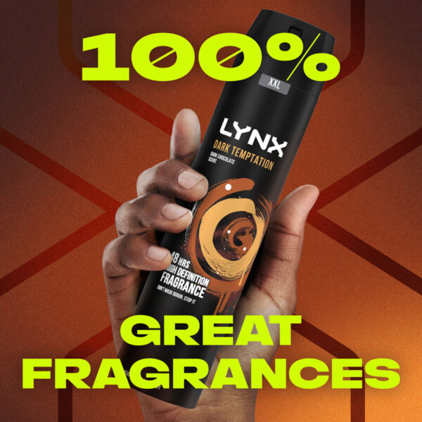 Lynx Aerosol Bodyspray XXL Dark Temptation 250 ml - Image 2