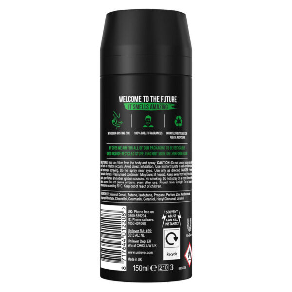 Lynx Africa Aerosol Body Spray Deodorant The G.O.A.T. Of Fragrance - Image 2