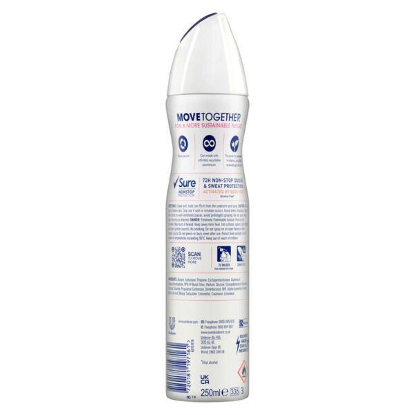 Sure Anti-perspirant Deodorant Aerosol Bright Bouquet Nonstop Protection 250 ml - Image 2