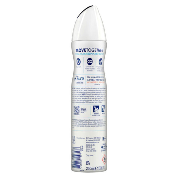 Sure Anti-perspirant Deodorant Aerosol Cotton Dry Nonstop Protection 250 ml - Image 2