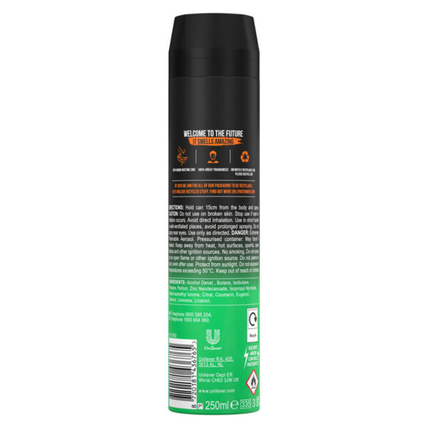 Lynx Body Spray Jungle Fresh 250 ml - Image 2