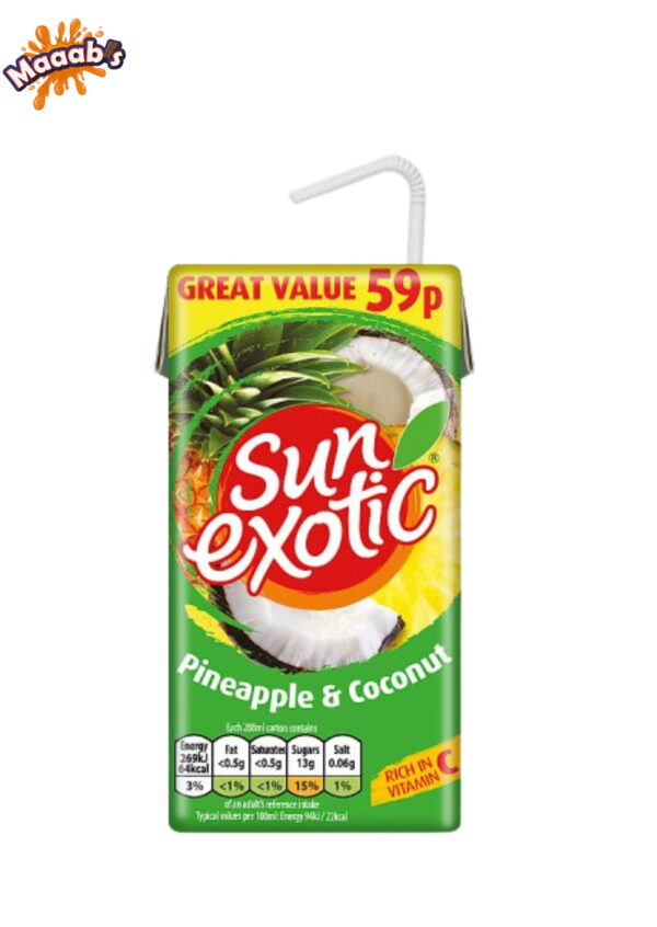 Sun Exotic Still Pineapple & Coconut 288ml