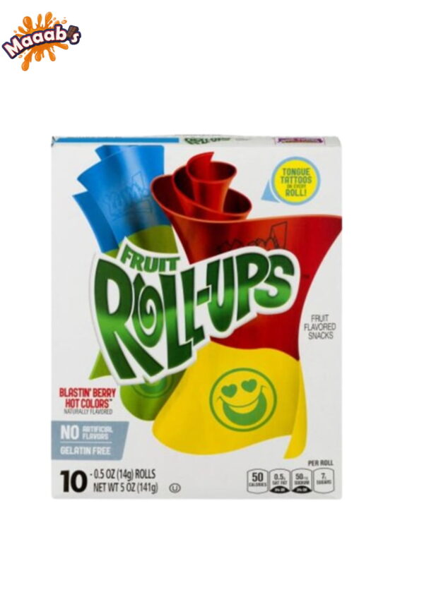 Betty Crocker Fruit Roll Ups Blastin Berry Hot Colors 141g