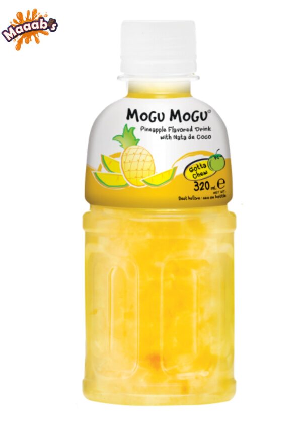 Mogu Mogu Pineapple Flavored Drink With Nata De Coco - 320ml