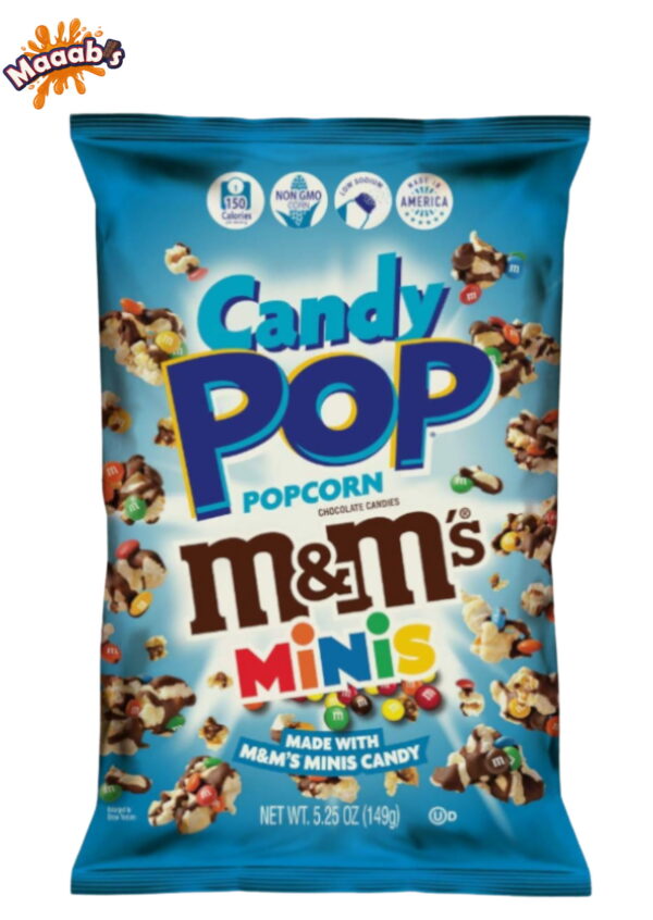 Candy Pop M&M Mini’s Popcorn - 5.25oz (149g)